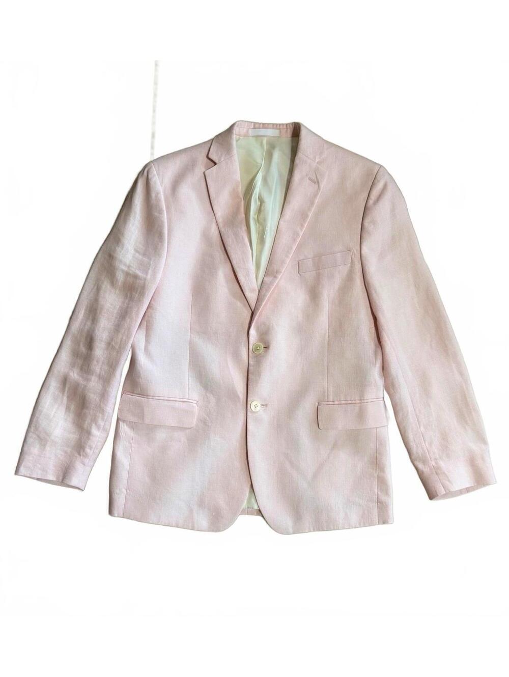 Lauren Ralph Lauren Women's Pink Linen Blazer Size 18R